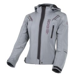 4Riders Alice Pro Korumalı Softshell Kadın Motosiklet Montu Gri - 3