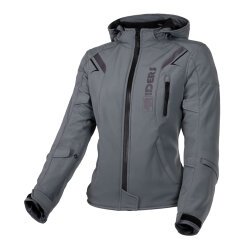 4Riders Alice Pro Korumalı Softshell Kadın Motosiklet Montu Gri - 4Riders