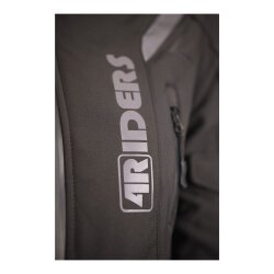 4Riders Alice Pro Korumalı Softshell Kadın Motosiklet Montu Siyah - 6