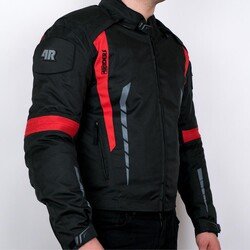 4Riders Gama CE Sertifikalı Korumalı Motosiklet Montu Kırmızı - 4Riders (1)