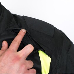 4Riders Gama CE Sertifikalı Korumalı Motosiklet Montu Sarı - 5