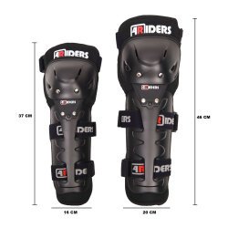 4Riders Lüx Diz ve Dirsek Koruma Seti (4lü takım) Siyah - 2
