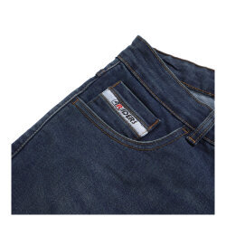 4Riders Patrol Cordura Denim Korumalı Kadın Motosiklet Kot Pantolonu Mavi - 4