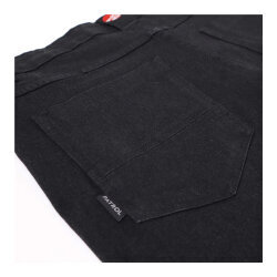 4Riders Patrol Cordura Denim Korumalı Kadın Motosiklet Kot Pantolonu Siyah - 6