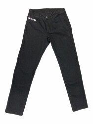 4Riders Ranger CE Sertifikalı Cordura Denim Korumalı Kadın Motosiklet Kot Pantolonu Siyah - 4Riders