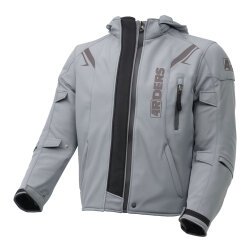 4Riders Rex Pro Korumalı Softshell Motosiklet Montu Gri - 3