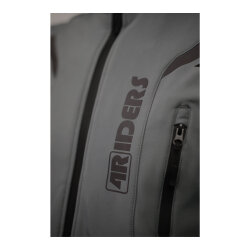 4Riders Rex Pro Korumalı Softshell Motosiklet Montu Gri - 5