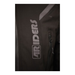 4Riders Rex Pro Korumalı Softshell Motosiklet Montu Siyah - 5