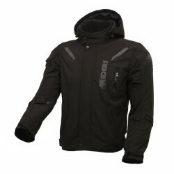 4Riders Rex Pro Korumalı Softshell Motosiklet Montu Siyah - 4Riders