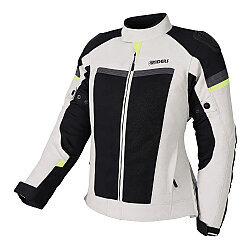 4Riders Valencia Slide Yazlık Korumalı Kadın Motosiklet Montu Gri - 4Riders