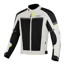 4Riders Valencia Yazlık CE Sertifikalı Korumalı Motosiklet Montu Gri - 4Riders