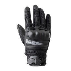 GARAJJ 4Riders Wind Pro Deri Korumalı Motosiklet Eldiveni Siyah - 4Riders