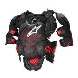Alpinestars A-10 V2 Üst Gövde Koruma Siyah / Beyaz / Kırmızı - 1