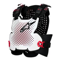 Alpinestars A-4 Plasma Göğüs ve Sırt Koruması Siyah / Beyaz / Kırmızı - 1