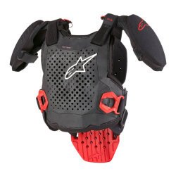 Alpinestars A-5 S V2 Genç Üst Gövde Koruma Siyah / Beyaz / Kırmızı - 1