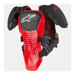 Alpinestars A-5 S V2 Genç Üst Gövde Koruma Siyah / Beyaz / Kırmızı - 2