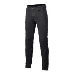 GARAJJ Alpinestars Argon Slim Fit Denim Korumalı Motosiklet Pantolonu Siyah - Alpinestars