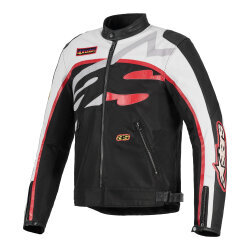 Alpinestars Axton Korumalı Motosiklet Montu Siyah / Beyaz - Alpinestars