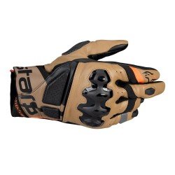 Alpinestars Belize V3 Drystar Korumalı Motosiklet Eldiveni Siyah / Kahve / Oranj 