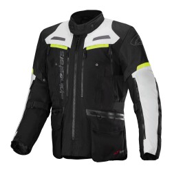 Alpinestars Bogota Pro Drystar Korumalı Motosiklet Montu Siyah / Gri / Sarı - 1