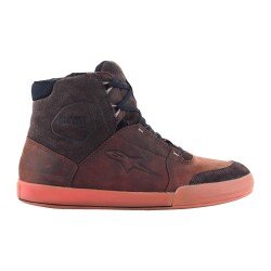GARAJJ Alpinestars Chrome Crafted Drystar WP Korumalı Motosiklet Botu Kahverengi - 2