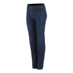 Alpinestars Daisy V2 Denim Korumalı Kadın Motosiklet Pantolonu Mavi - Alpinestars