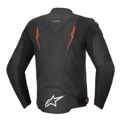Alpinestars Dusk Airflow Korumalı Deri Motosiklet Montu Siyah / Kırmızı - 2