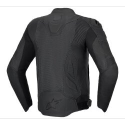 Alpinestars Dusk Airflow Korumalı Deri Motosiklet Montu Siyah / Siyah - 2