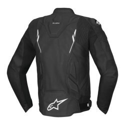 Alpinestars Dusk Korumalı Deri Motosiklet Montu Siyah / Beyaz - 2