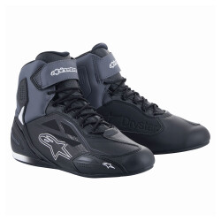 GARAJJ Alpinestars Faster-3 Drystar WP Korumalı Motosiklet Botu Siyah / Gri - Alpinestars