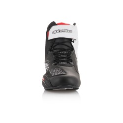 Alpinestars Faster-3 Rideknit Korumalı Motosiklet Botu Siyah / Beyaz / Kırmızı - 4