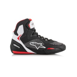 Alpinestars Faster-3 Rideknit Korumalı Motosiklet Botu Siyah / Beyaz / Kırmızı - 2