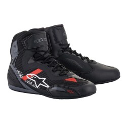 Alpinestars Faster-3 Rideknit Korumalı Motosiklet Botu Siyah / Kırmızı - Alpinestars