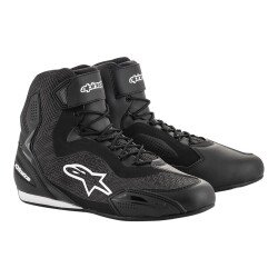 Alpinestars Faster-3 Rideknit Korumalı Motosiklet Botu Siyah / Beyaz - Alpinestars