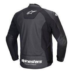 Alpinestars Faster V3 Air Korumalı Deri Motosiklet Montu Siyah / Beyaz - 2
