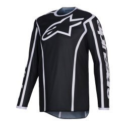 Alpinestars Fluid Apex Off-Road Genç Motosiklet Jerseyi Siyah / Gri - 1