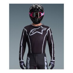 Alpinestars Fluid Apex Off-Road Motosiklet Jerseyi Siyah / Gri - 4