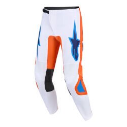 Alpinestars Fluid Grid Off-Road Motosiklet Pantolonu Oranj / Mavi / Beyaz - 1