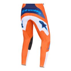 Alpinestars Fluid Grid Off-Road Motosiklet Pantolonu Oranj / Mavi / Beyaz - 2