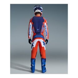 Alpinestars Fluid Grid Off-Road Motosiklet Pantolonu Oranj / Mavi / Beyaz - 8