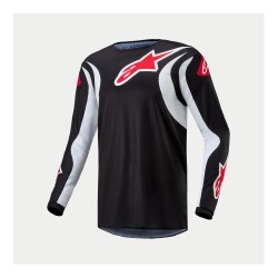 Alpinestars Fluid Lucent Kros Motor Jerseyi Siyah / Beyaz / Kırmızı 