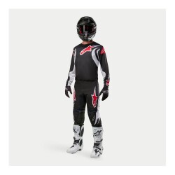 Alpinestars Fluid Lucent Kros Motor Jerseyi Siyah / Beyaz / Kırmızı - 8