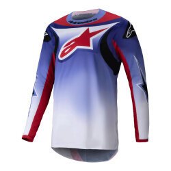 Alpinestars Fluid Wurx Kros Motosiklet Jerseyi Mavi / Kırmızı 