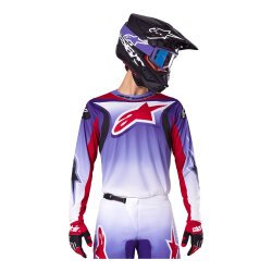Alpinestars Fluid Wurx Kros Motosiklet Jerseyi Mavi / Kırmızı - 2