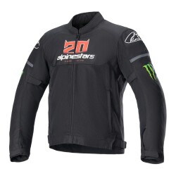 Alpinestars FQ20 T-SPS Air Monster Korumalı Motosiklet Montu Siyah / Beyaz / Kırmızı - Alpinestars