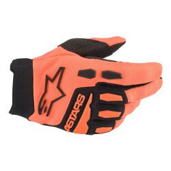Alpinestars Full Bore Korumalı Çocuk-Genç Motosiklet Eldiveni Oranj / Siyah 