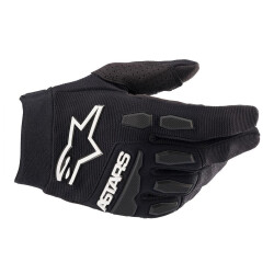 Alpinestars Full Bore Korumalı Çocuk-Genç Motosiklet Eldiveni Siyah - Alpinestars