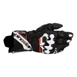 Alpinestars GP PLUS R V3 Korumalı Deri Motosiklet Eldiveni Siyah / Beyaz - 1
