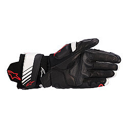 Alpinestars GP PLUS R V3 Korumalı Deri Motosiklet Eldiveni Siyah / Beyaz / Kırmızı - Alpinestars (1)
