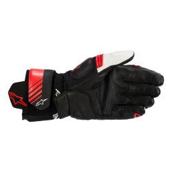 Alpinestars GP PLUS R V3 Korumalı Deri Motosiklet Eldiveni Siyah / Kırmızı / Beyaz - 2